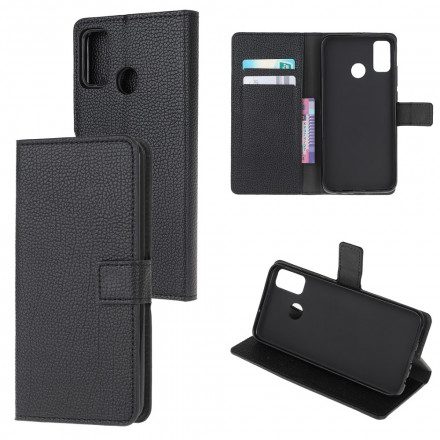 Fodral För Moto G50 Litchi Grain Lädereffekt