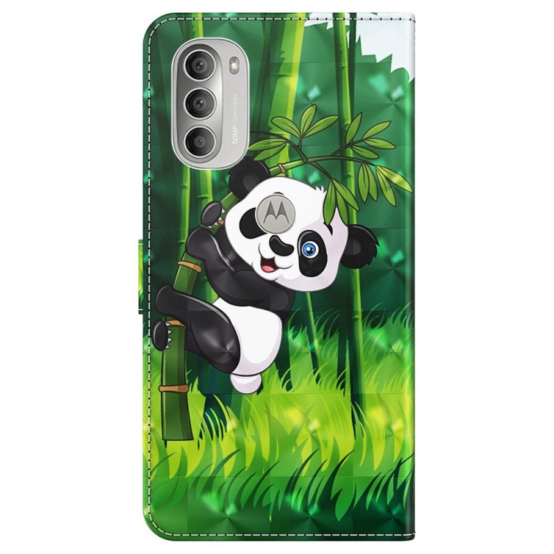 Fodral För Moto G51 5G Panda Och Bambu