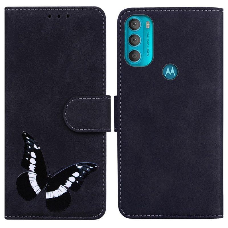 Fodral För Moto G71 5G Butterfly Skin-touch