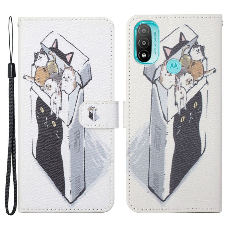 Fodral För Moto G71 5G Med Kedjar Thong Cat Leverans