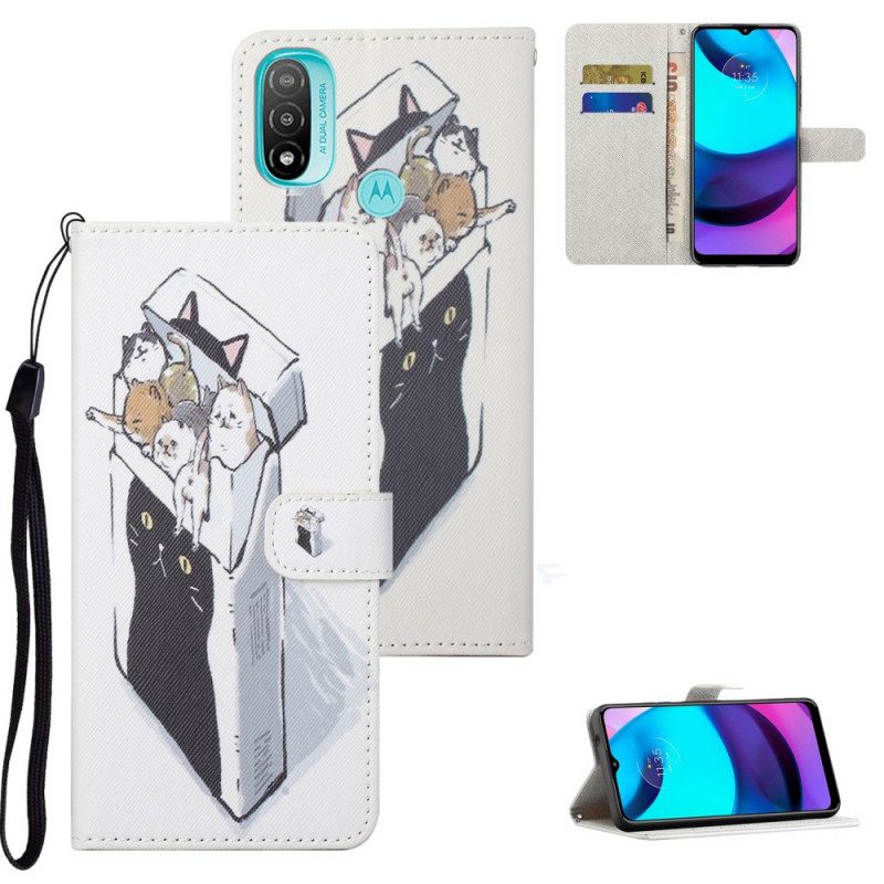 Fodral För Moto G71 5G Med Kedjar Thong Cat Leverans