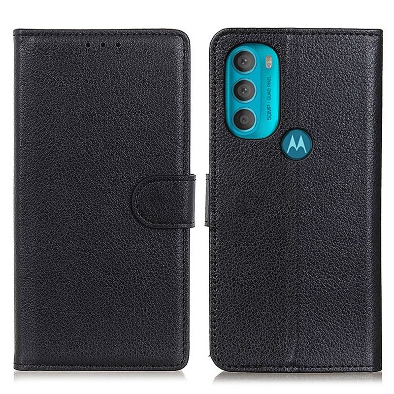 Fodral För Moto G71 5G Traditionellt Litchi