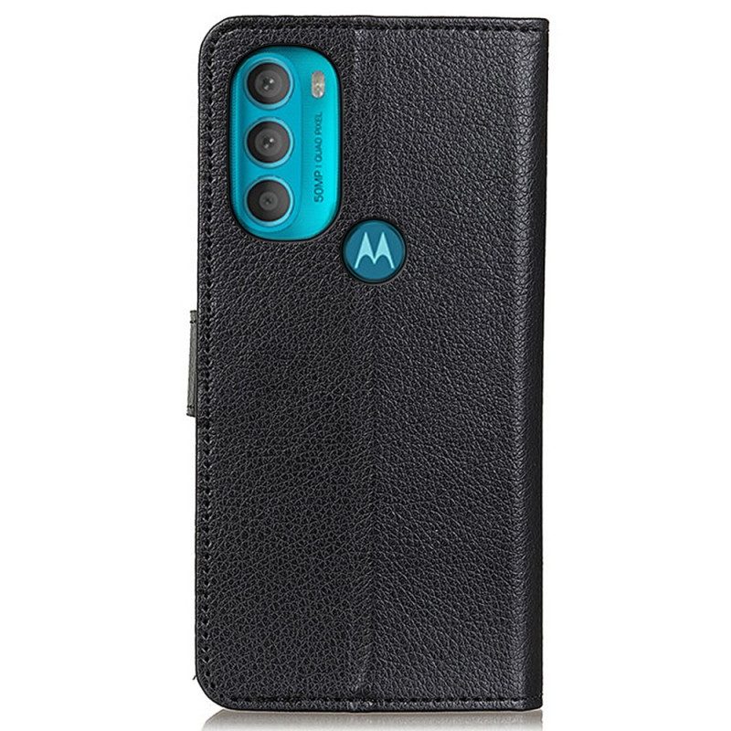 Fodral För Moto G71 5G Traditionellt Litchi