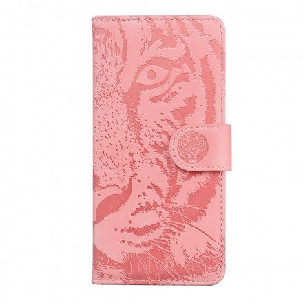 Fodral För Moto G9 Play Tiger Face Print