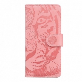 Fodral För Moto G9 Plus Tiger Face Print