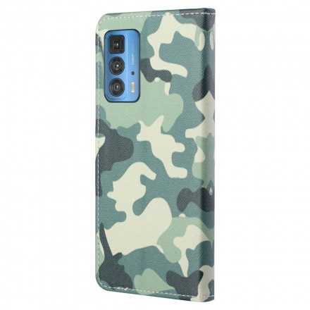 Fodral För Motorola Edge 20 Pro Militärt Kamouflage