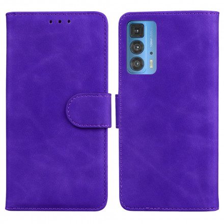 Fodral För Motorola Edge 20 Pro Vintage Couture Läderstil