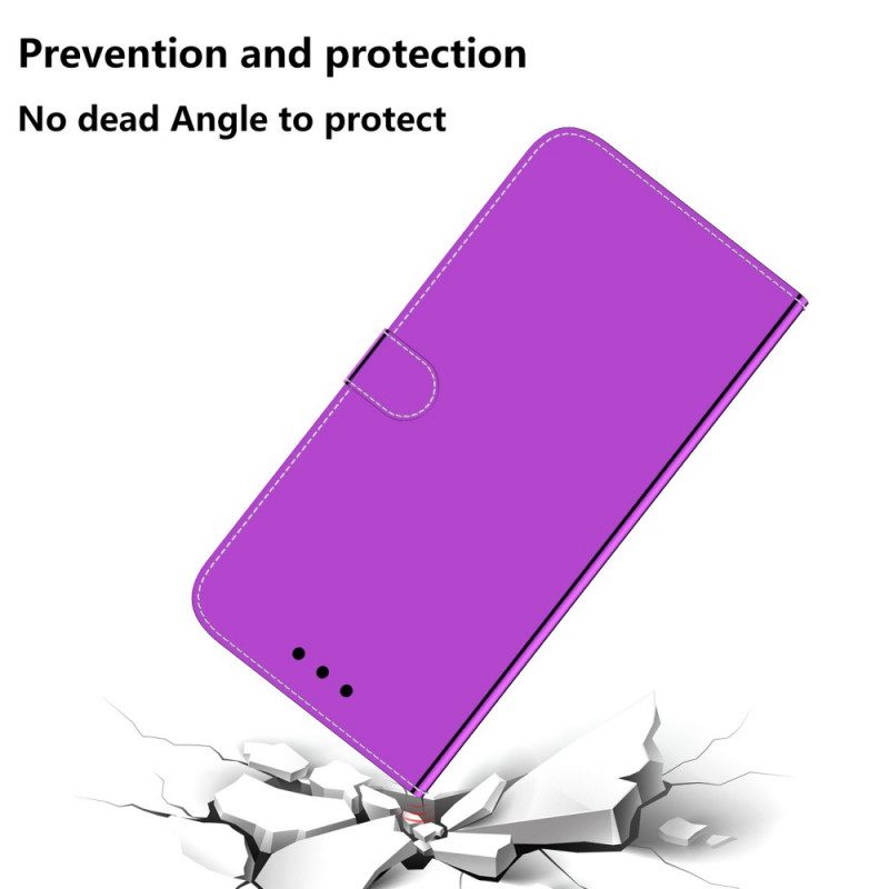 Fodral För OnePlus 10 Pro 5G Konstläderspegel