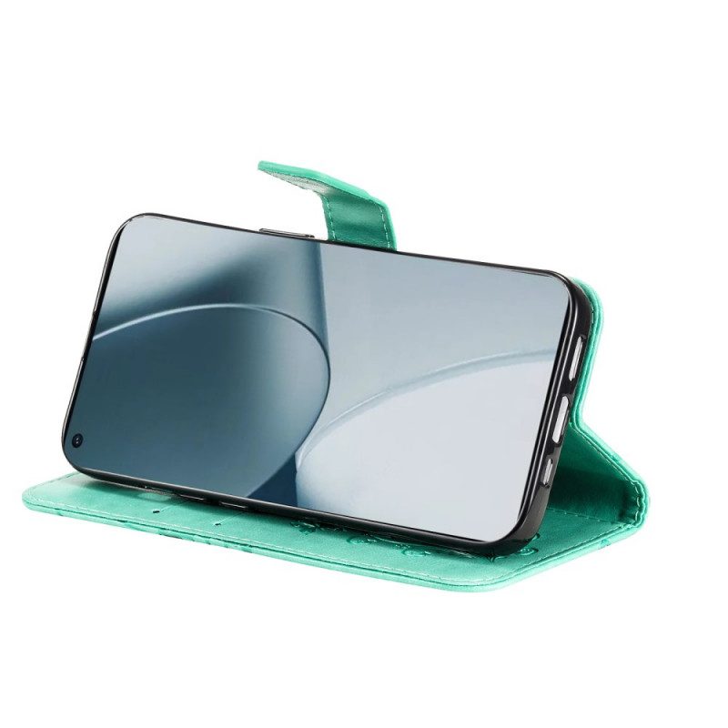 Fodral För OnePlus 10 Pro 5G Med Kedjar Jätte Strappy Fjärilar