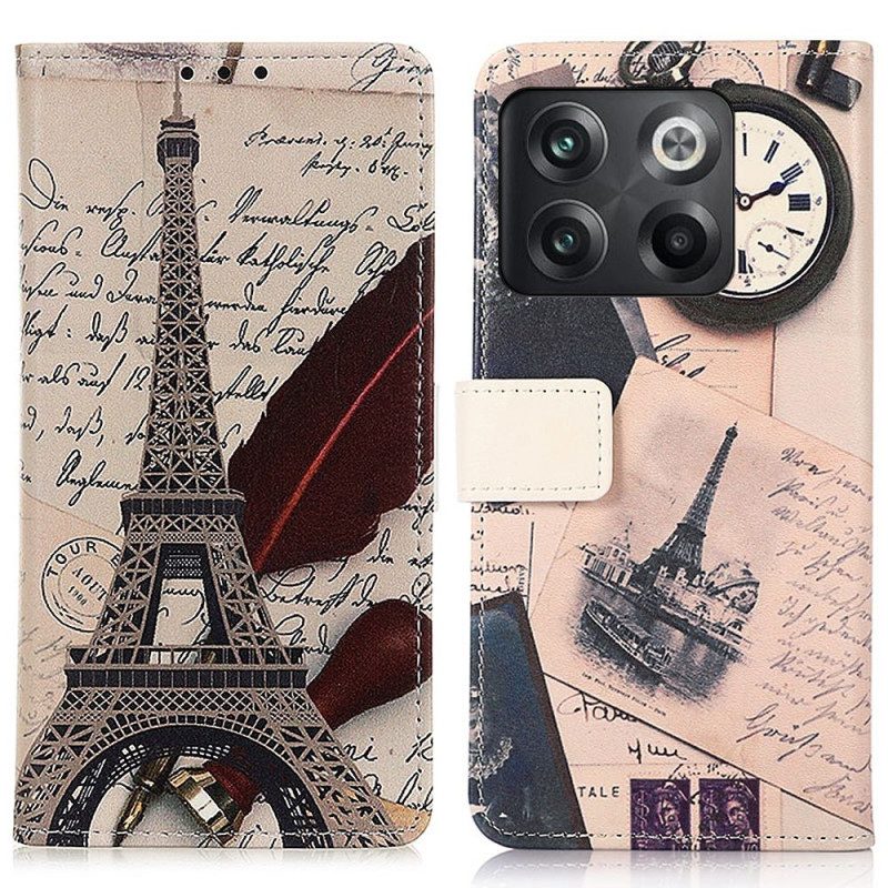 Fodral För OnePlus 10T 5G Poetens Eiffeltorn