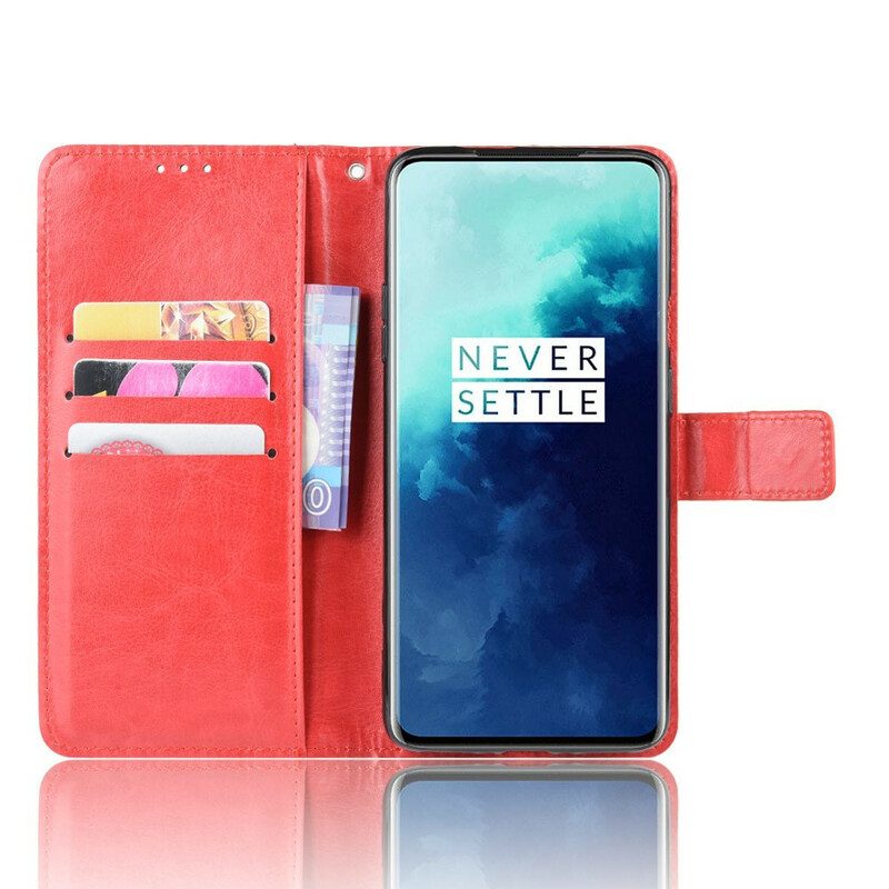 Fodral För OnePlus 7T Pro Plinkande Konstläder