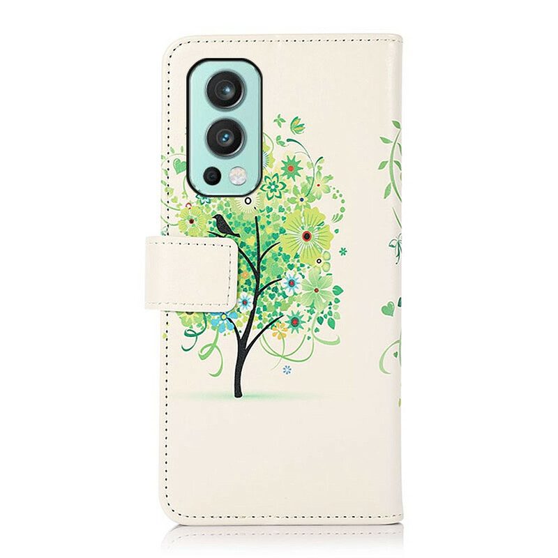 Fodral För OnePlus Nord 2 5G Blommande Träd