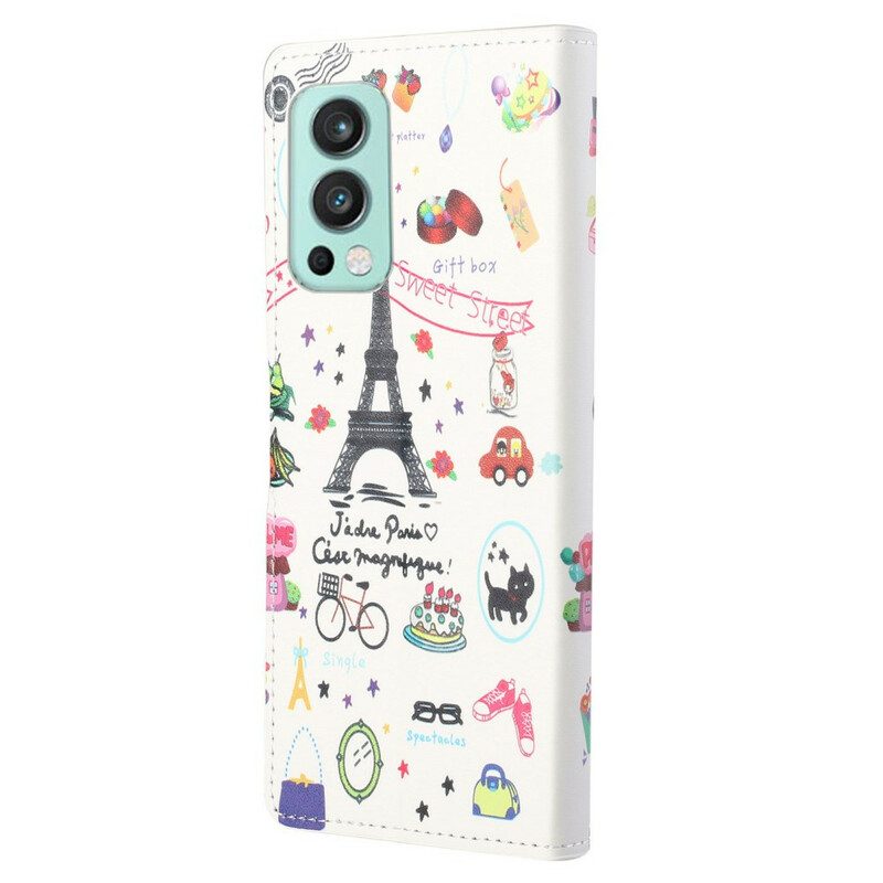 Fodral För OnePlus Nord 2 5G Jag Älskar Paris