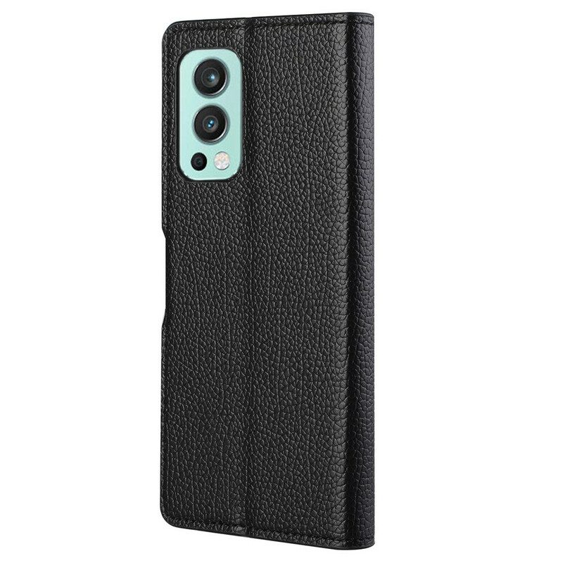 Fodral För OnePlus Nord 2 5G Litchi Grain Lädereffekt