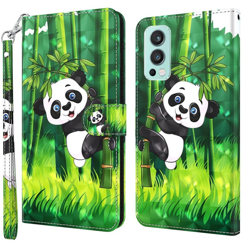 Fodral För OnePlus Nord 2 5G Panda Och Bambu