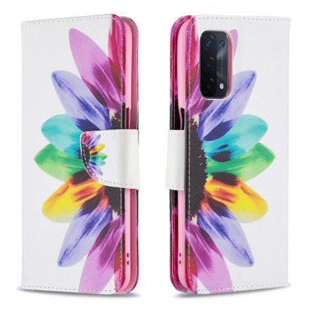 Fodral För Oppo A54 5G / A74 5G Akvarellblomma