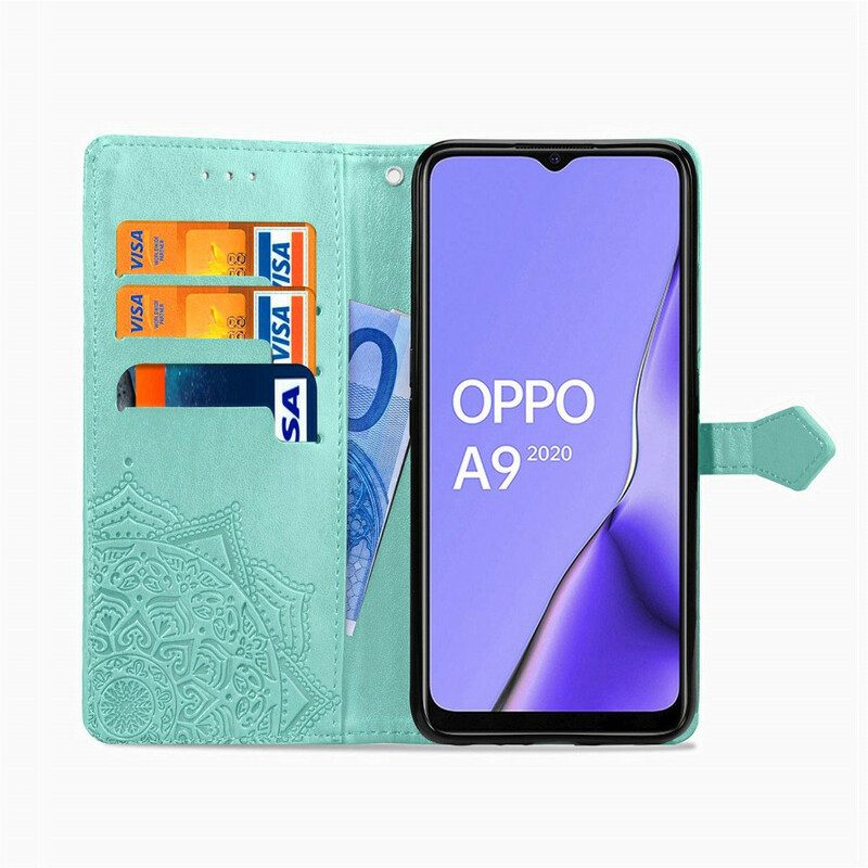 Fodral För Oppo A9 2020 / A5 2020 Medelålders Mandala