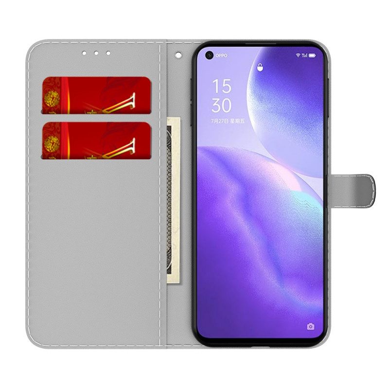 Fodral För Oppo Find X3 Lite Abstrakt Mönster