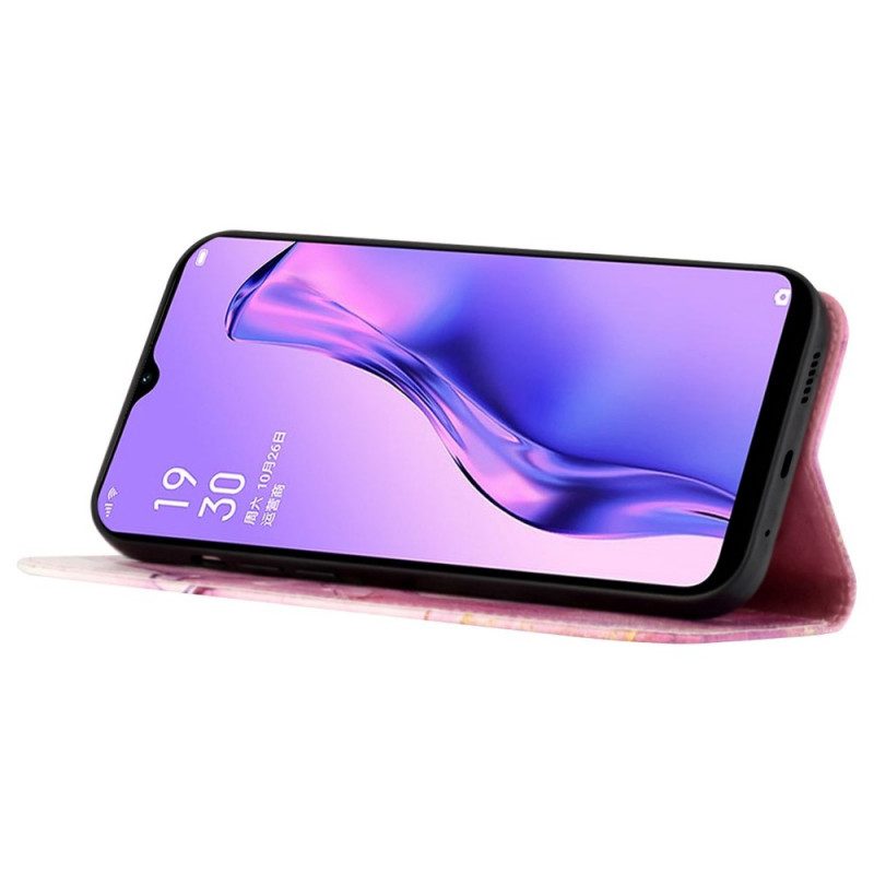 Fodral För Oppo Find X5 Pro Med Kedjar Remmarmor