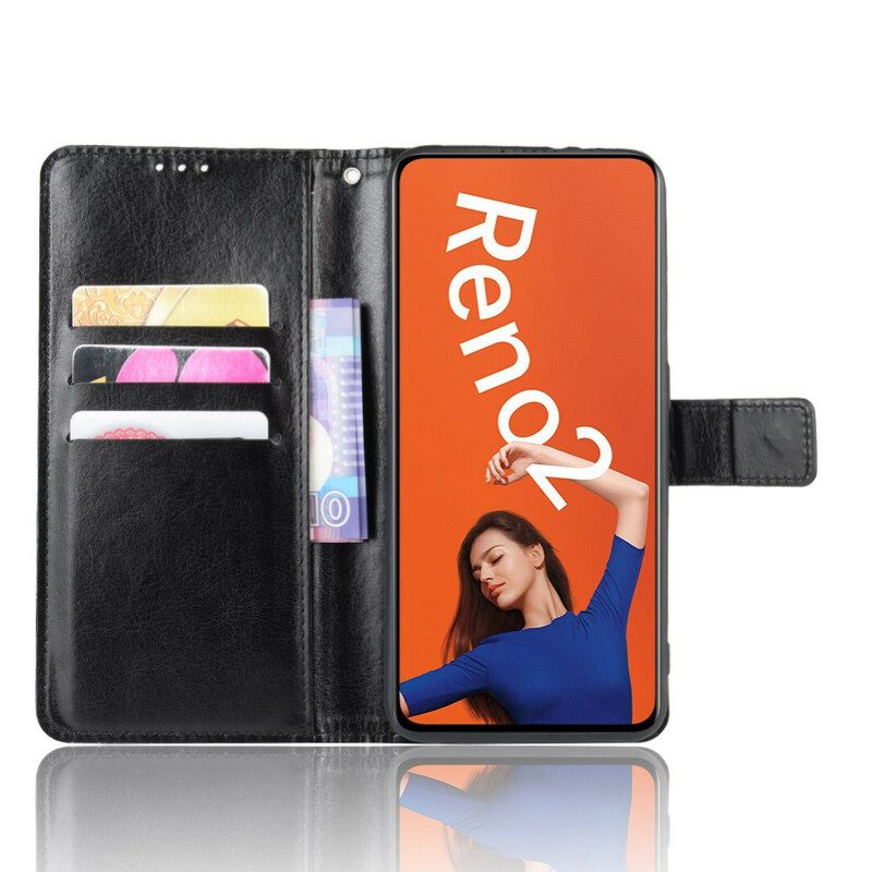 Fodral För Oppo Reno 2 Plinkande Konstläder