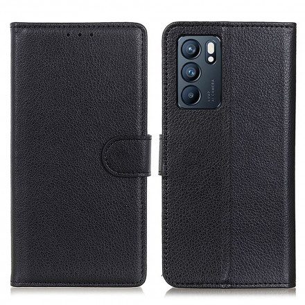 Fodral För Oppo Reno 6 5G Faux Leather Lychee