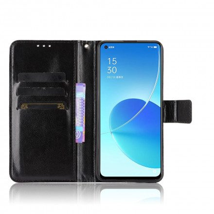 Fodral För Oppo Reno 6 5G Plinkande Konstläder