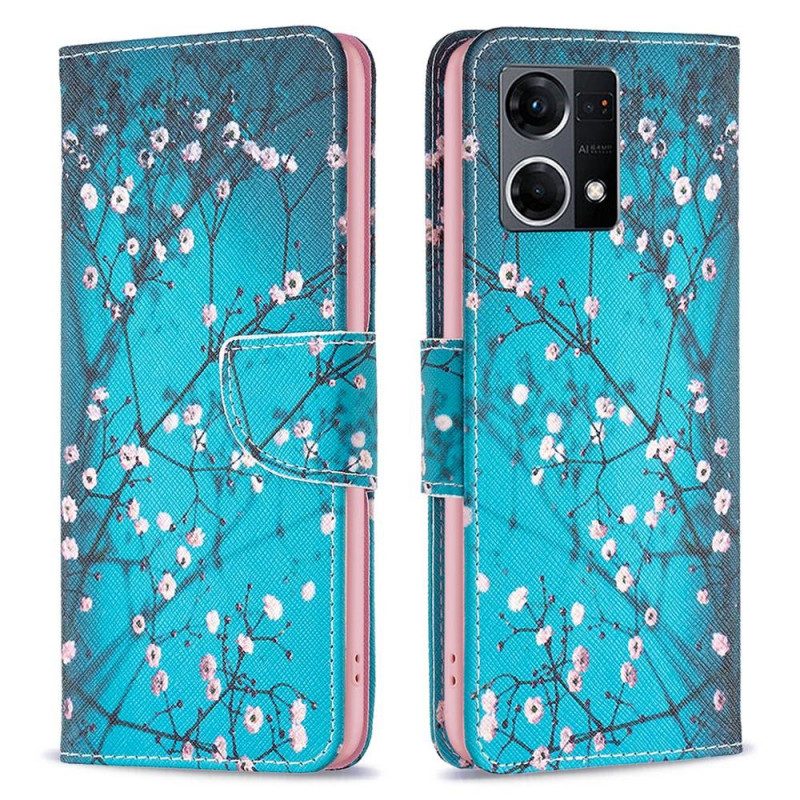 Fodral För Oppo Reno 7 Blommande Grenar