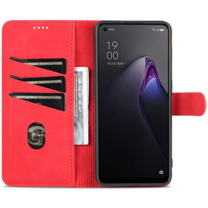 Fodral För Oppo Reno 8 Pro Azns Läderstil