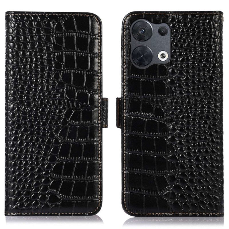 Fodral För Oppo Reno 8 Rfid Crocodile Style