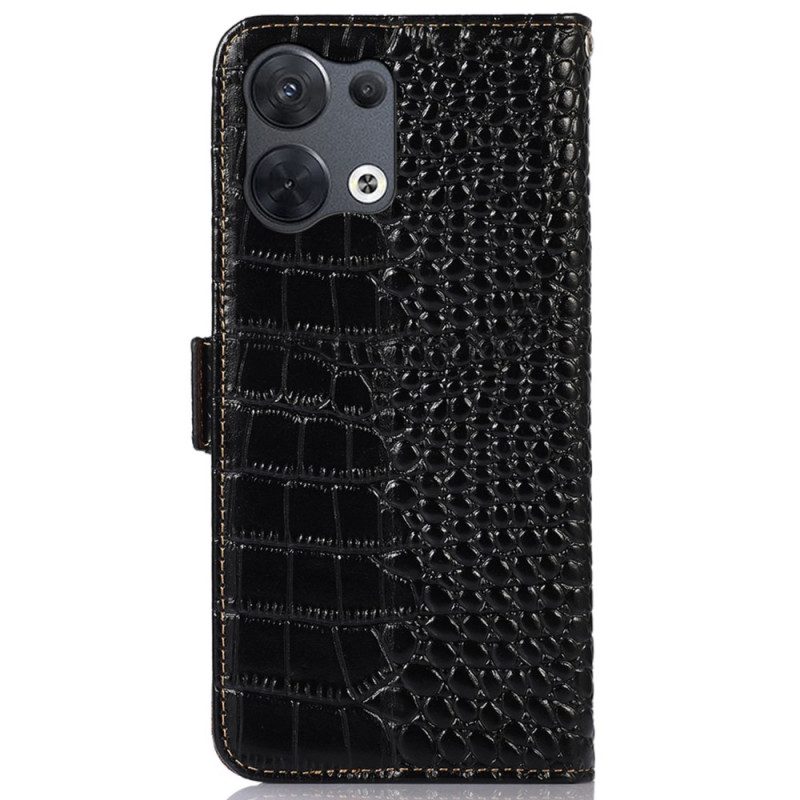 Fodral För Oppo Reno 8 Rfid Crocodile Style