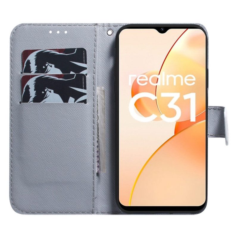 Fodral För Realme C31 Lejonhuvud