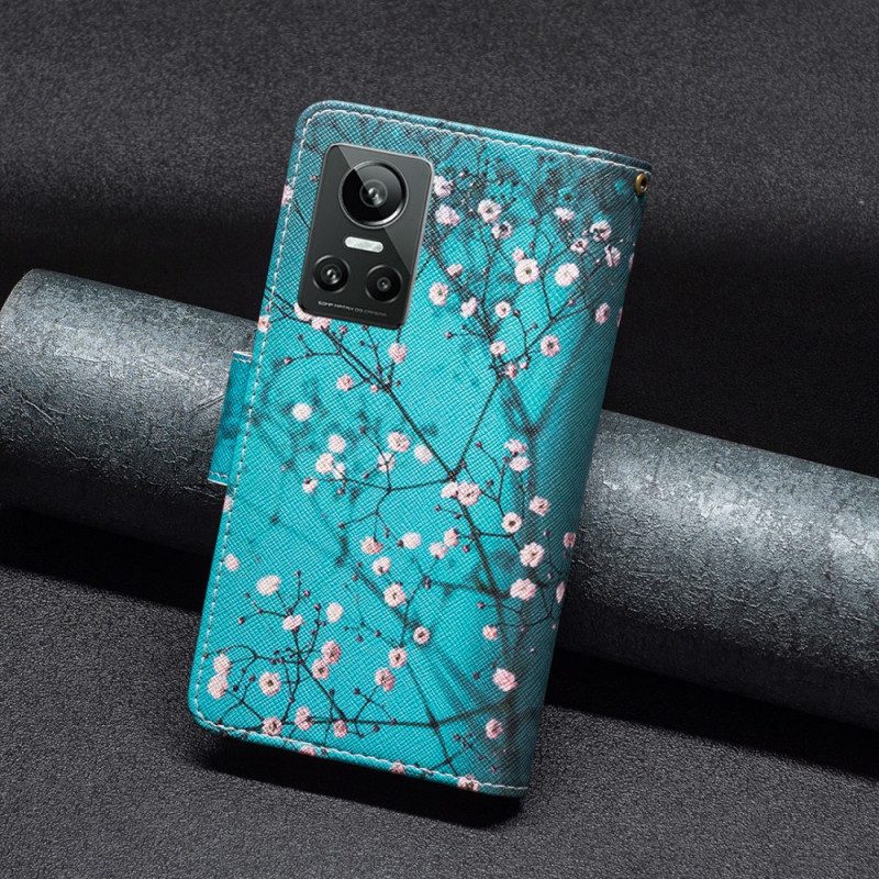 Fodral För Realme GT Neo 3 Midnattsblommor