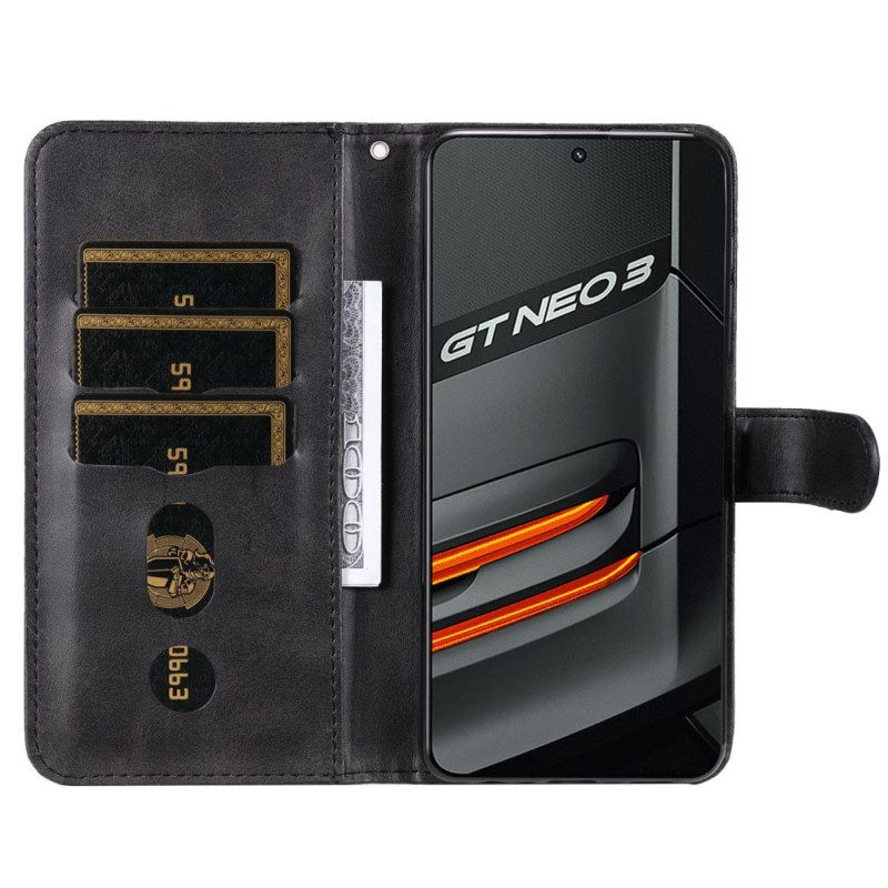 Fodral För Realme GT Neo 3 Plånboksfodral Zip-plånbok