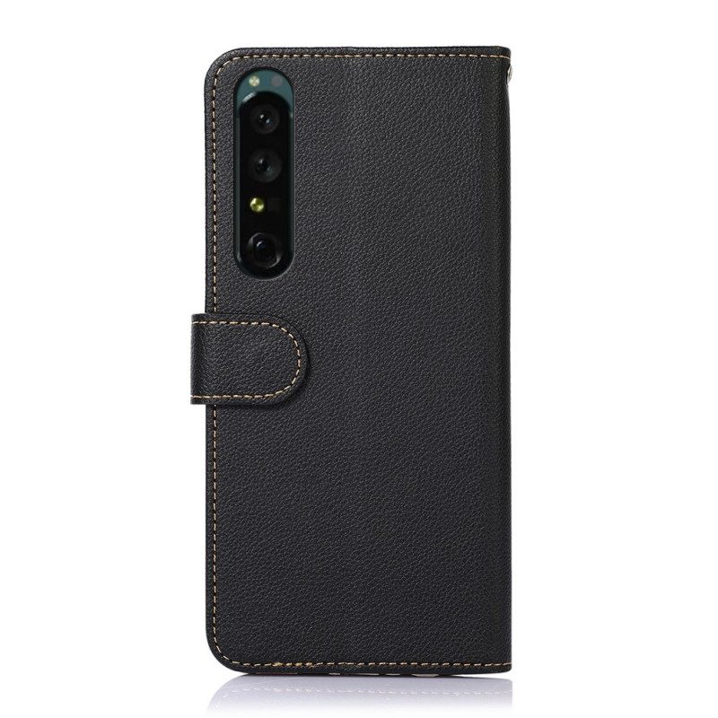 Fodral För Sony Xperia 1 IV Rfid Lychee Style