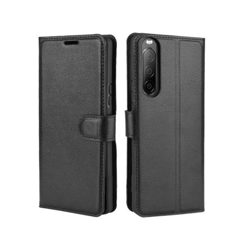 Fodral För Sony Xperia 10 II Faux Läder Litchi