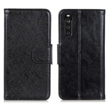 Fodral För Sony Xperia 10 III Delat Nappaläder