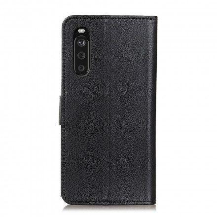 Fodral För Sony Xperia 10 III Faux Leather Lychee