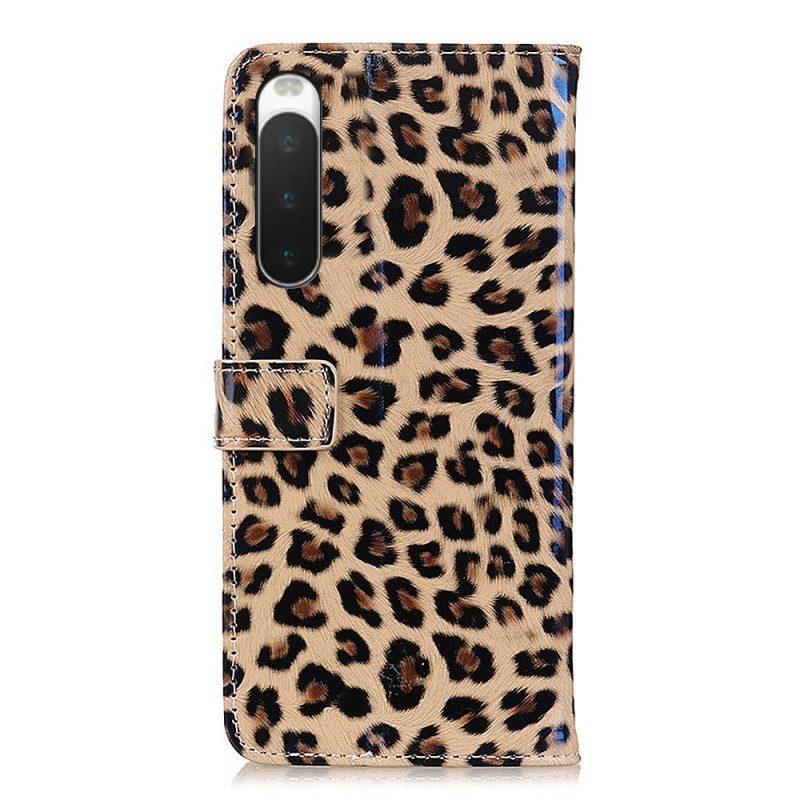 Fodral För Sony Xperia 10 IV Leopardhudeffekt