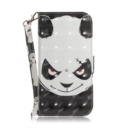 Fodral För Sony Xperia 10 Med Kedjar Arg Panda Med Rem