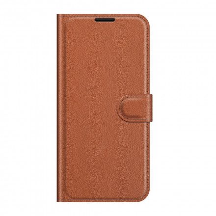 Fodral För Vivo Y72 5G Klassiskt Litchi Konstläder