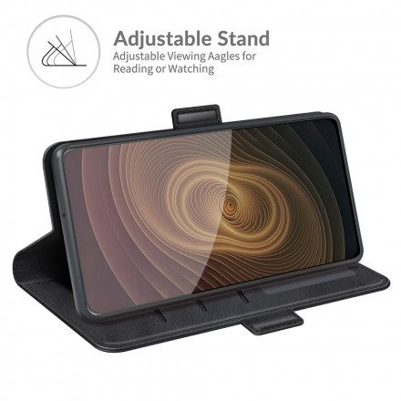 Fodral För ZTE Axon 20 4G / 5G Folio-fodral Klassisk Dubbel Klaff