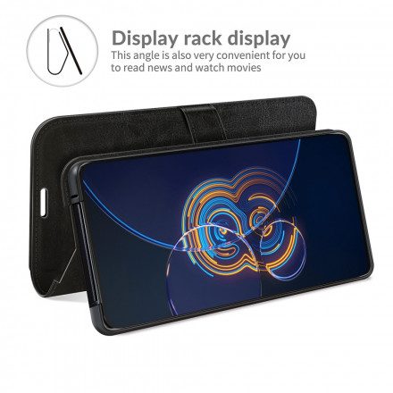 Folio-fodral Fodral För Asus Zenfone 8 Flip Läderfodral Ultra Konstläder