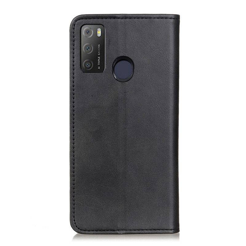 Folio-fodral För Alcatel 1S / 3L (2021) Läderfodral Elegance Split Läder