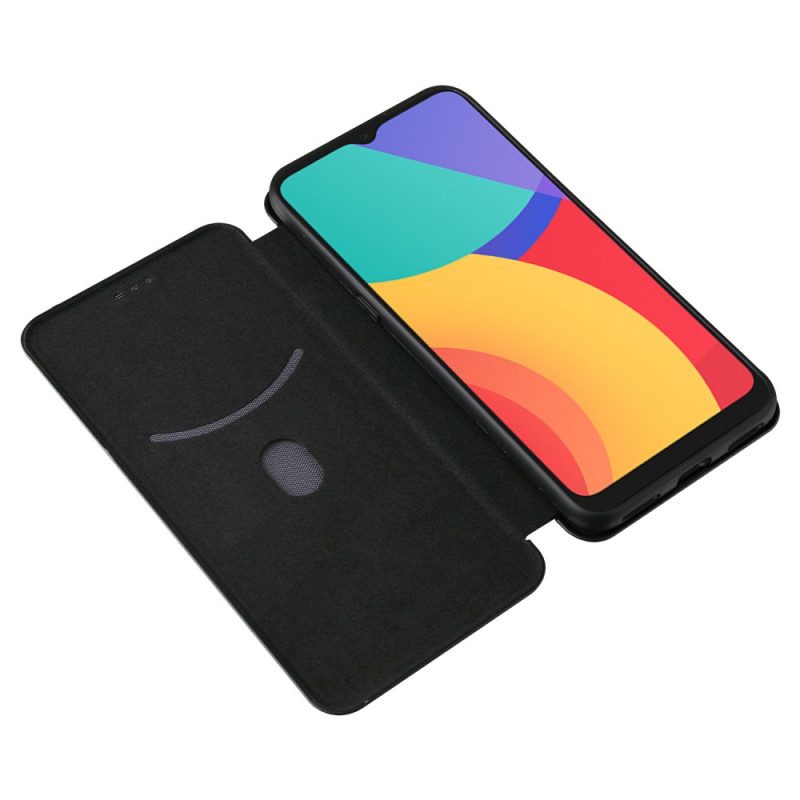 Folio-fodral För Alcatel 1S / 3L (2021) Läderfodral Kolfiber