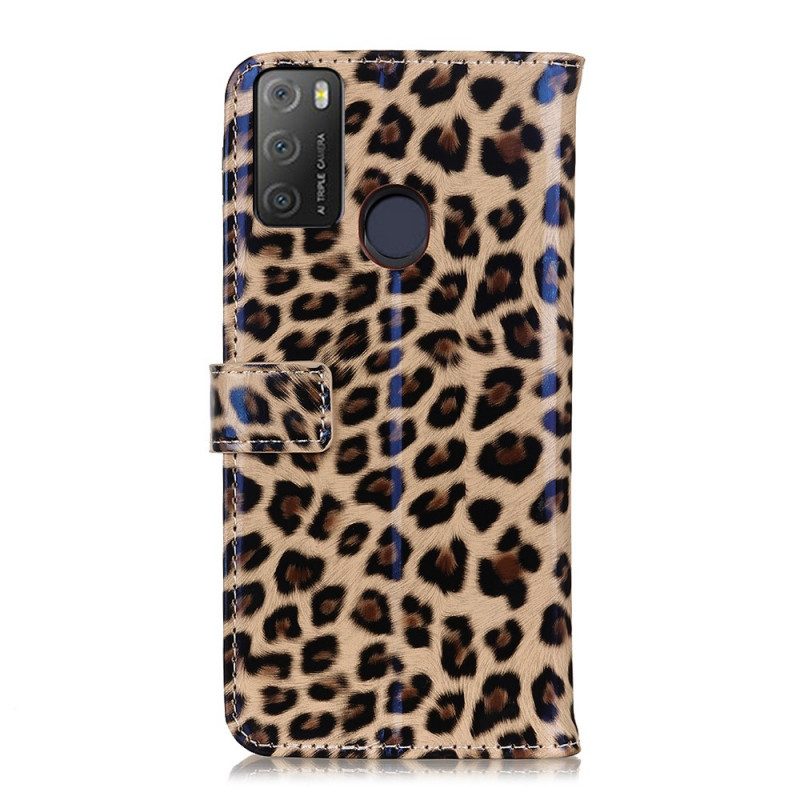 Folio-fodral För Alcatel 1S / 3L (2021) Leopard