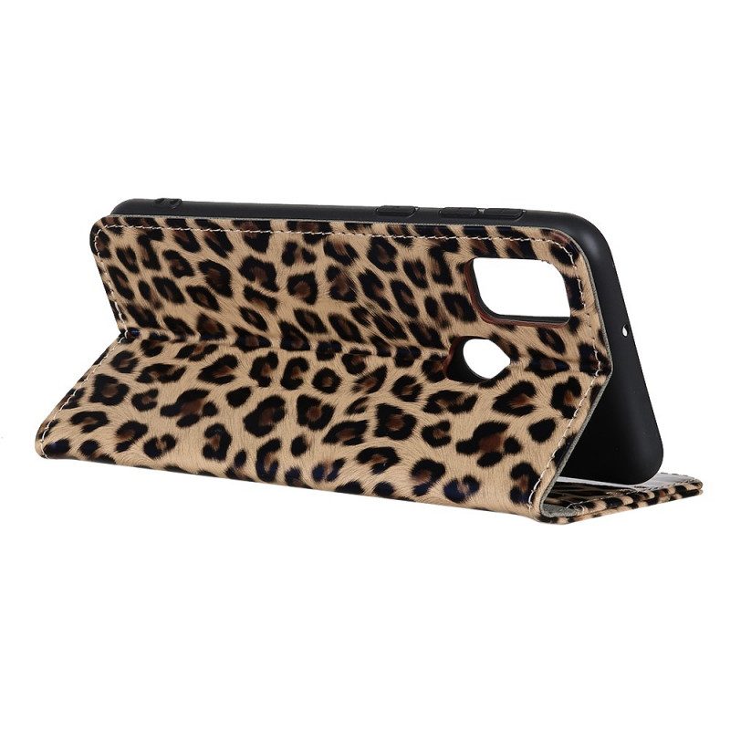 Folio-fodral För Alcatel 1S / 3L (2021) Leopard