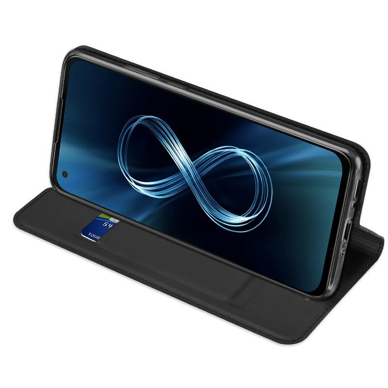 Folio-fodral För Asus Zenfone 8 Läderfodral Skin Pro Dux Ducis