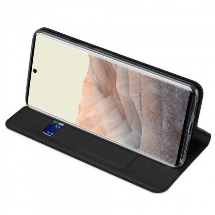 Folio-fodral För Google Pixel 6 Pro Läderfodral Skin Pro Dux Ducis