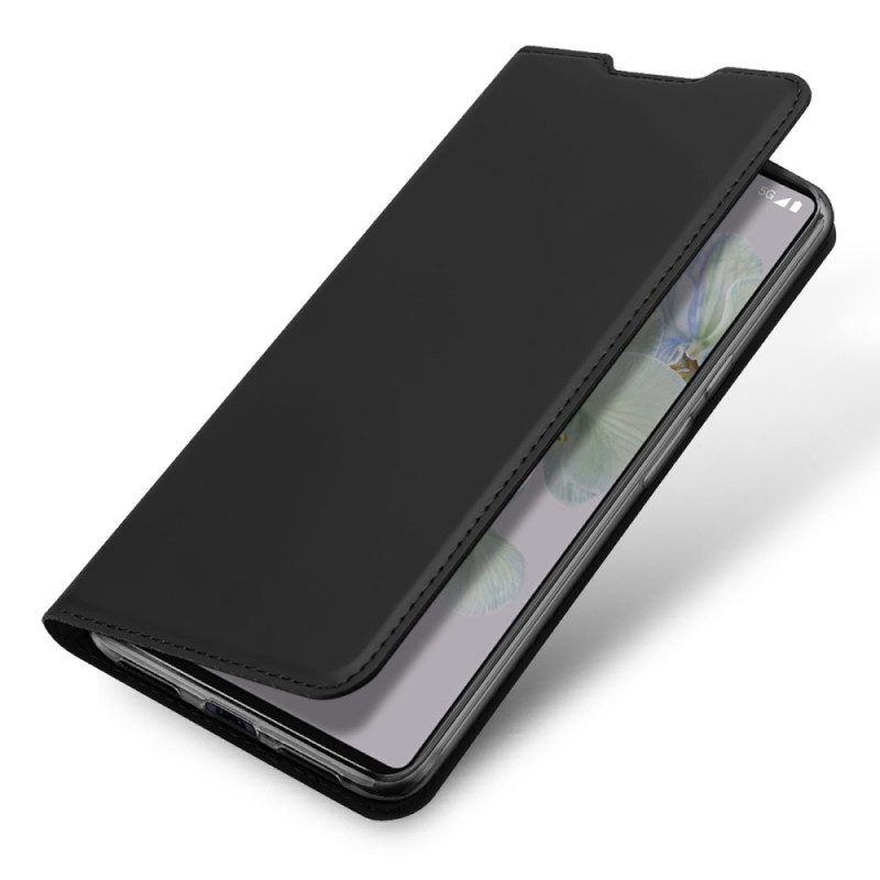 Folio-fodral För Google Pixel 6A Läderfodral Dux Ducis Pro Series Skin