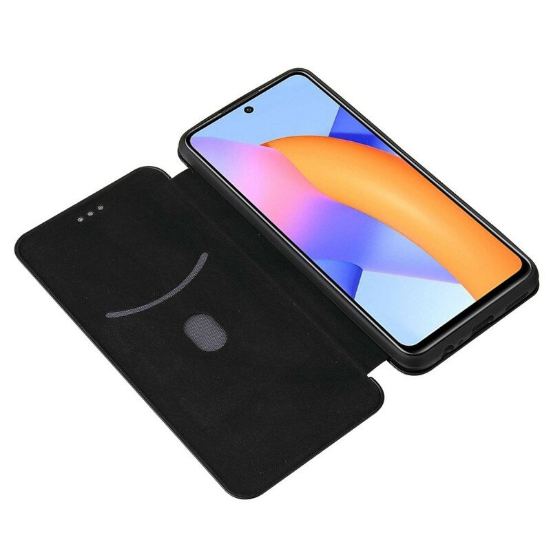 Folio-fodral För Honor 10X Lite Läderfodral Kolfiber